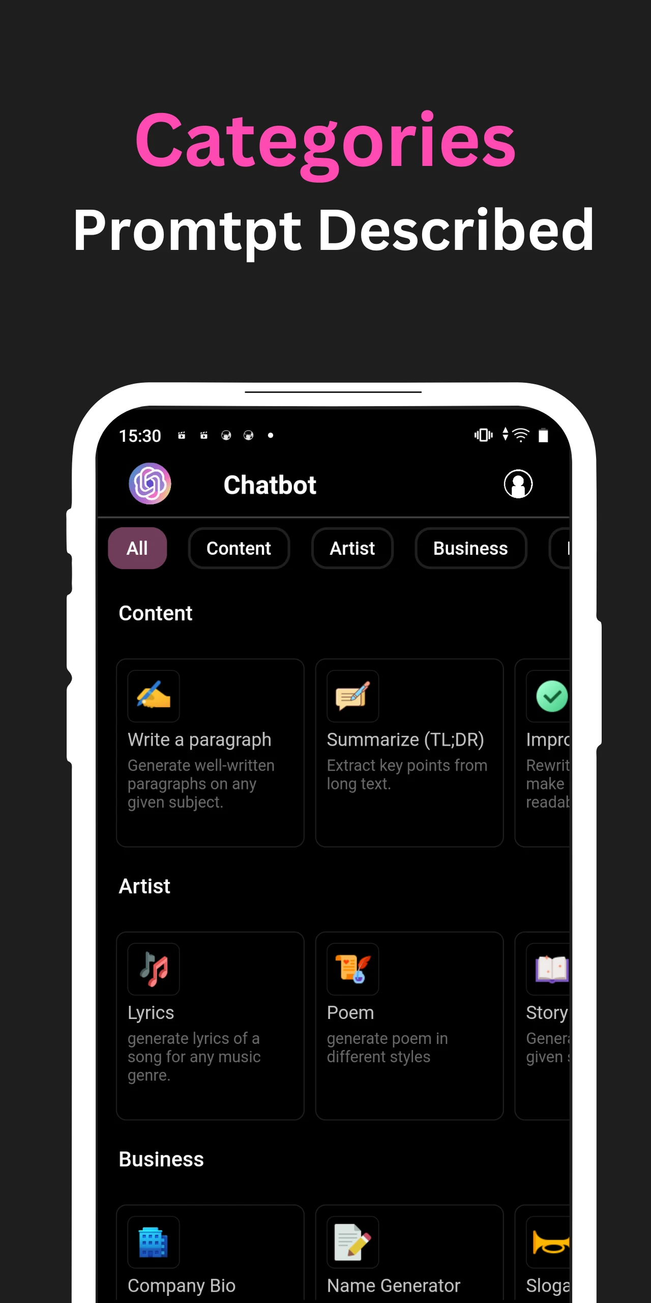Ai Chatbot - PromptHub(10000+) screenshot